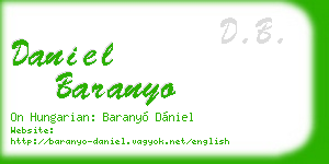 daniel baranyo business card