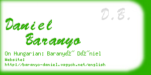 daniel baranyo business card